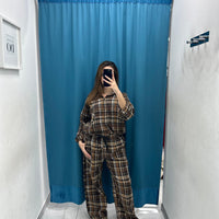 Pantalone a quadri 24595