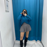 Gonna plissettata in lana 8040