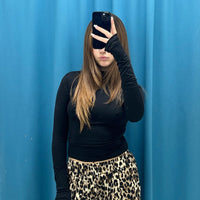 Maglia dolcevita lycra