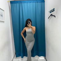 Vestito a giro a coste 5186