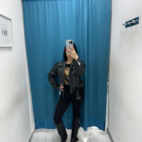 Giacca Biker nero 7073