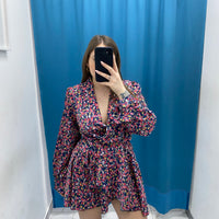 Vestito a portafoglio a fiori 5839