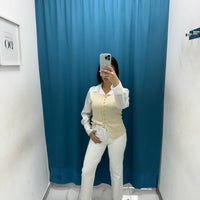 Jeans skinny con brillantini 3053