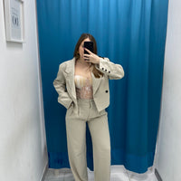 Pantalone wide leg 4916