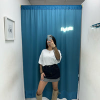 Gonna denim risvolto 1327