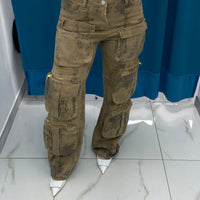Jeans cargo shade beige 12020