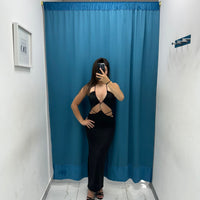 Vestito longuette cut out 17619