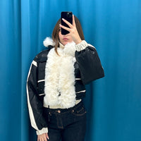 Giubbotto bomber con ecopelliccia 8051
