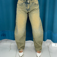 Jeans balloon sabbiato 3510