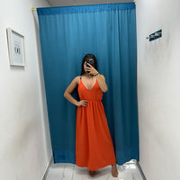 Vestito longuette in lino 9136