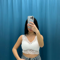 Top bianco in pizzo 98002