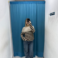 Off-Shoulder Coastline Knit - 3092