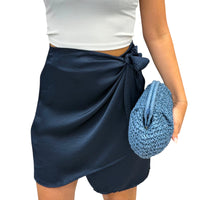 Gonna pareo satin corta - 155