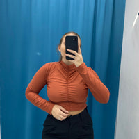 Maglia basic drappeggiata 5272