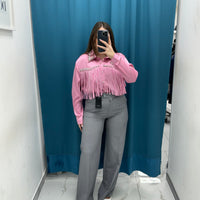 Pantalone wide leg grigio 2892