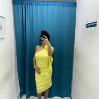Vestito con fiore 10541
