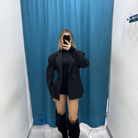 Giacca Blazer Black Soft Shine-25177