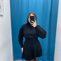 Gonna plissettata in lana 8040