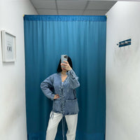 Giacca in denim con lacci 611