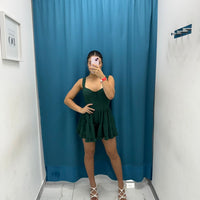 Vestito corto in lino 8983