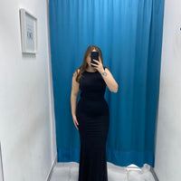Vestito lungo con scollo 24439