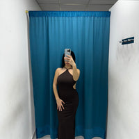 Vestito lungo con scollo sul retro 13659