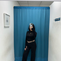 Pantalone a palazzo con cintura 5386