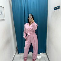 Pantalone slouchy rosa Lumina