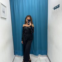 Pantalone a palazzo con bottoni 6152