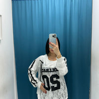 Maglia a maniche lunghe con ricami 9331