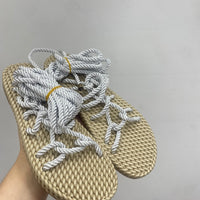 Sandali corda bianco