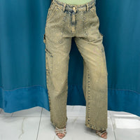 Jeans con tasche sabbiato 3327
