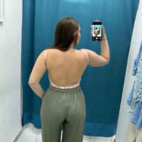 Body a fiori con scollo 8763