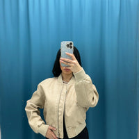 Giacca ecopelle beige 248505