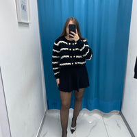Gonna plissettata in lana 8040