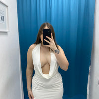 Mini dress con scollo 24960