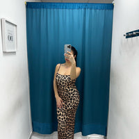 Vestito lungo leopardato 10441