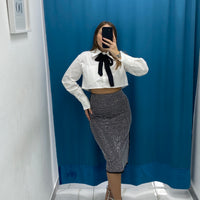 Gonna longuette brillantini 6586