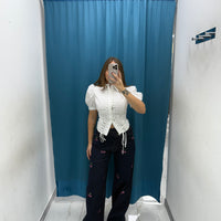 Camicia laced up 39412