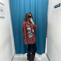 Camicia a quadri rosso 81219
