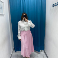 Gonna satin rosa 1166