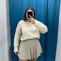 Gonna plissettata in lana 8040