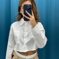 Camicia corta con cravatta 18014