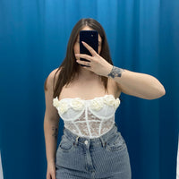 Top con rose 6003