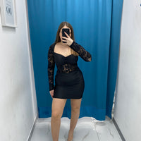 Vestito ricamato 6722