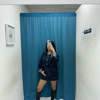 Coordinato camicia e gonna denim