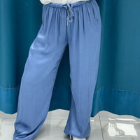 Pantalone palazzo satin 24205