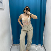 Pantalone wide leg 4916