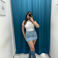 Gonna cargo denim