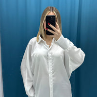 Camicia Satin “Pure White”-0637